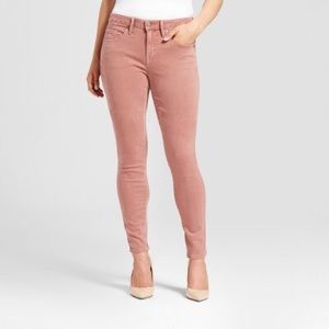 Mossimo Women's Jeans Curvy Skinny Pink/Dusty Rose